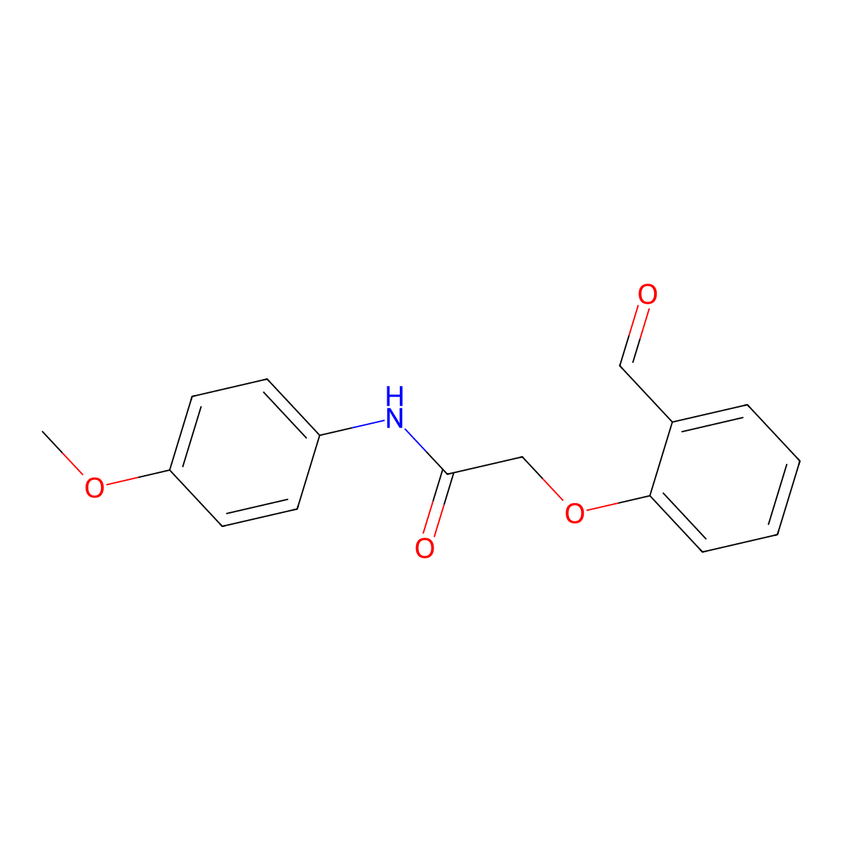 2-(2-formylphenoxy)-N-(4-methoxyphenyl)acetamide molecular structure, CAS 553629-18-8