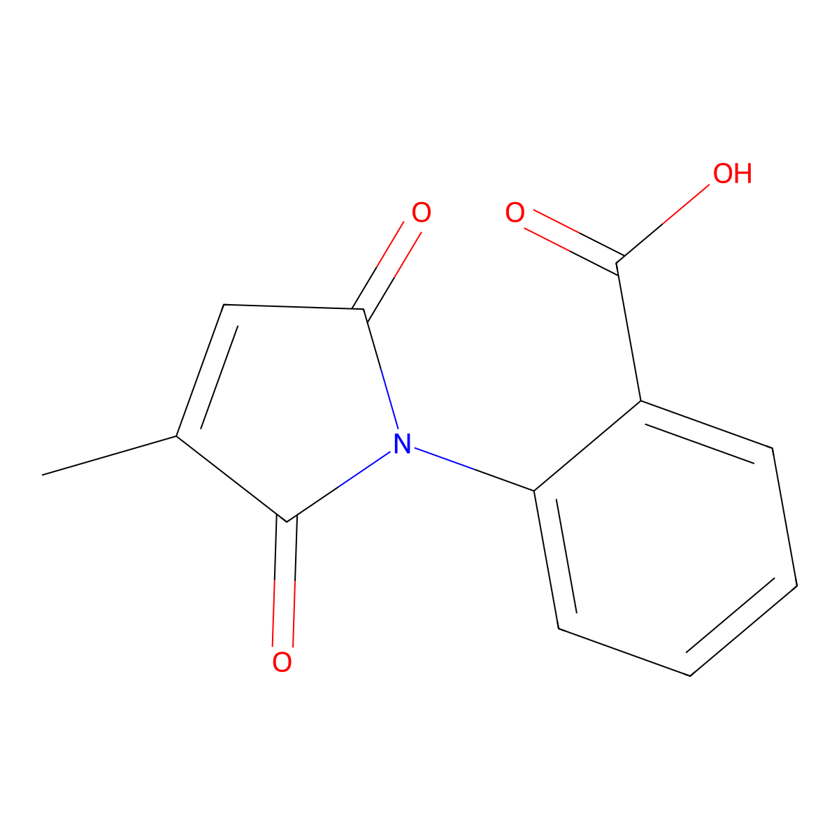 2-(3-methyl-2,5-dioxo-2,5-dihydro-1H-pyrrol-1-yl)benzoic acid molecular structure, CAS 553636-63-8