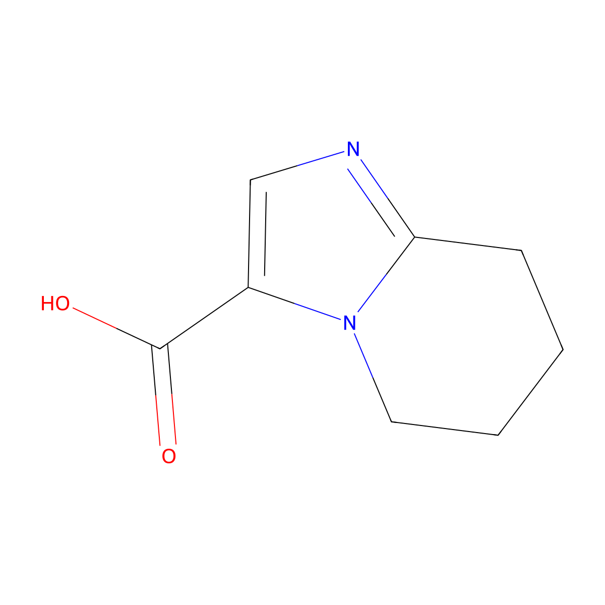 5,6,7,8-Tetrahydroimidazo[1,2-a]pyridine-3-carboxylic acid molecular structure, CAS 55365-04-3