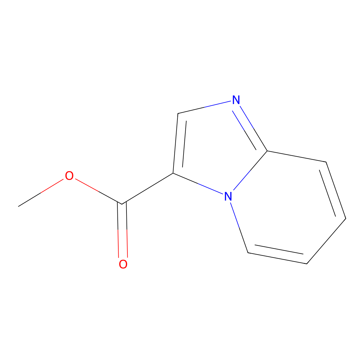 Methyl imidazo[1,2-a]pyridine-3-carboxylate molecular structure, CAS 55365-10-1
