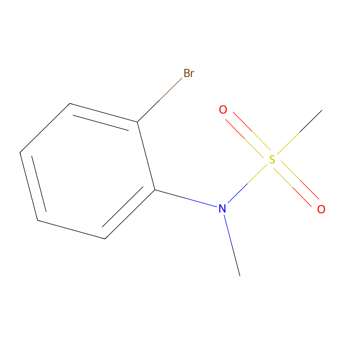 N-(2-Bromophenyl)-N-methylmethanesulfonamide molecular structure, CAS 553652-34-9
