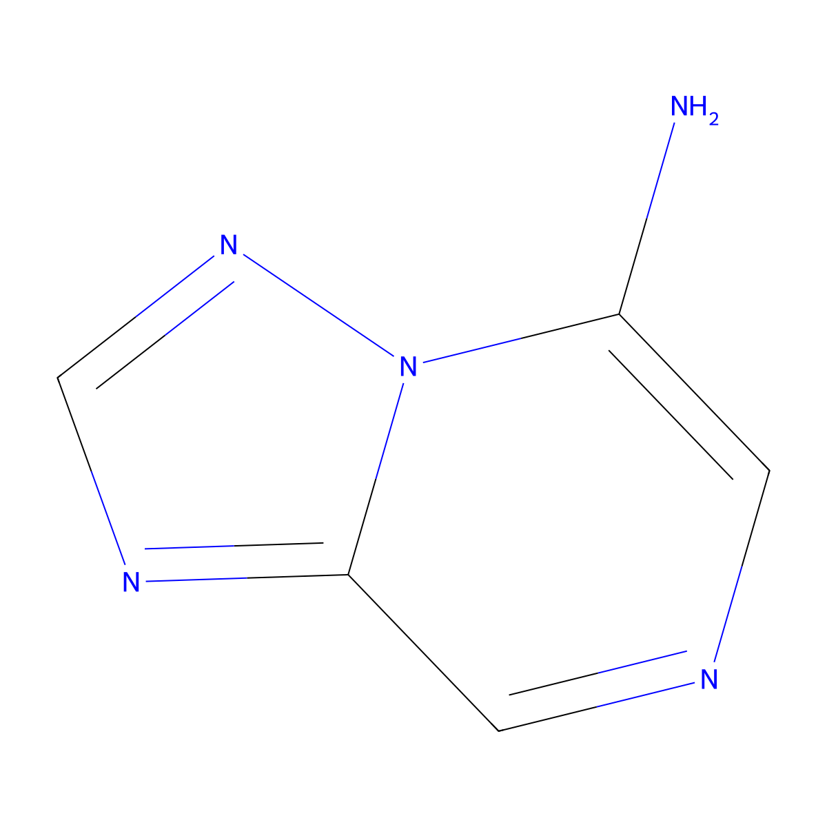 [1,2,4]Triazolo[1,5-a]pyrazin-5-amine molecular structure, CAS 55366-15-9