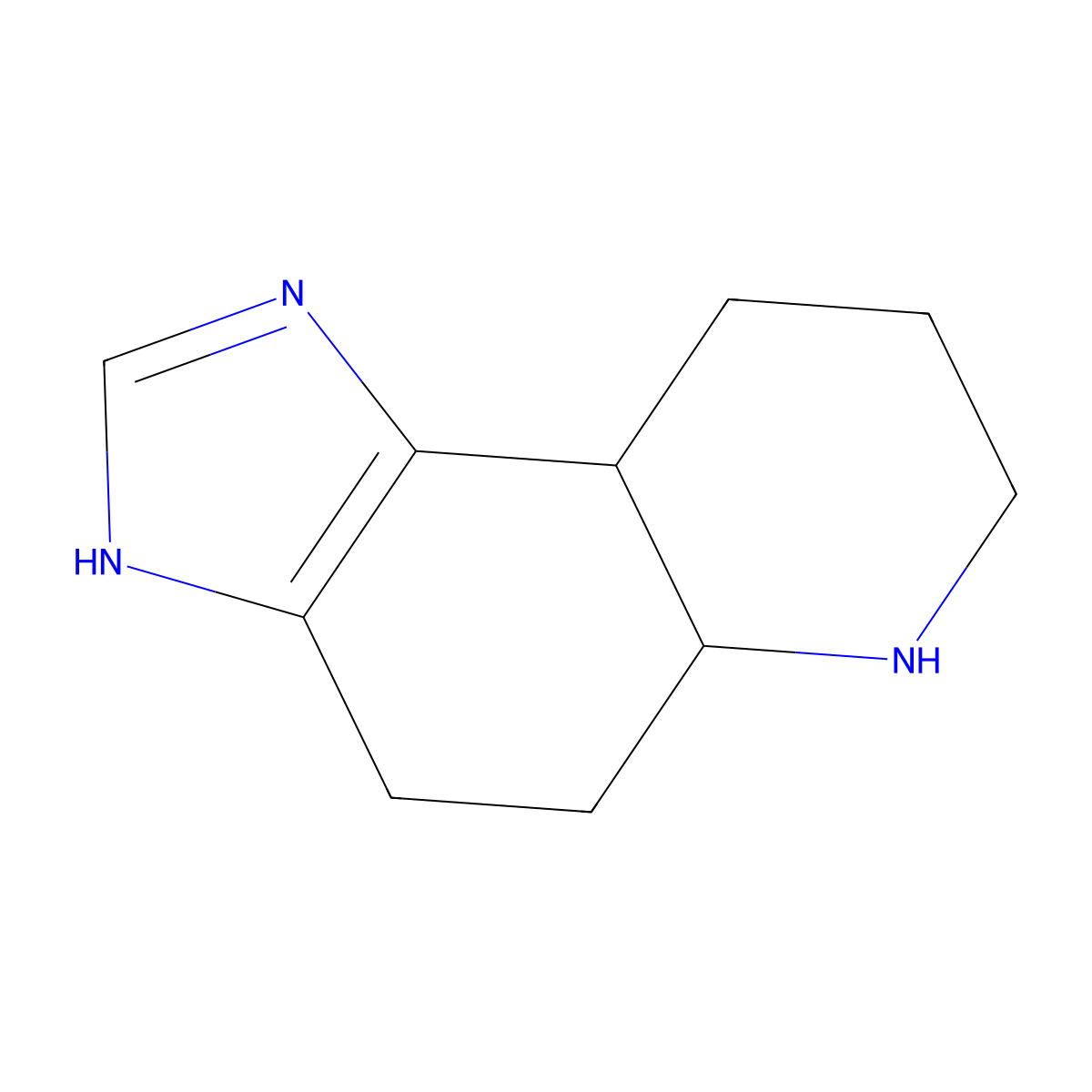 3H,4H,5H,5aH,6H,7H,8H,9H,9aH-imidazo[4,5-f]quinoline molecular structure, CAS 55366-78-4