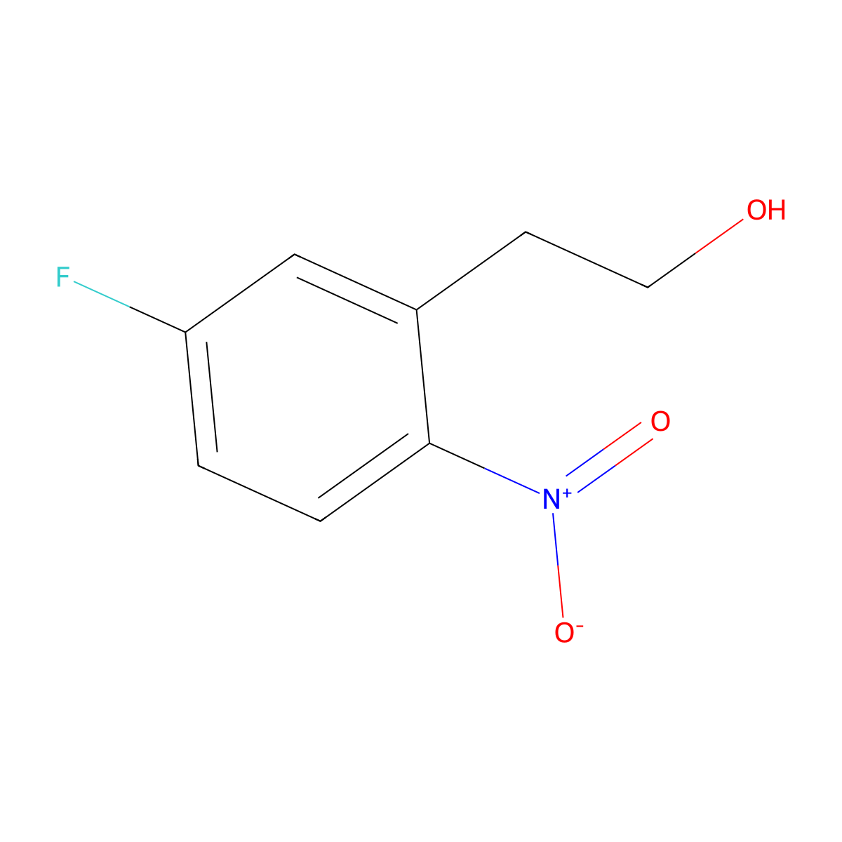 2-(5-Fluoro-2-nitrophenyl)ethan-1-ol molecular structure, CAS 553661-23-7