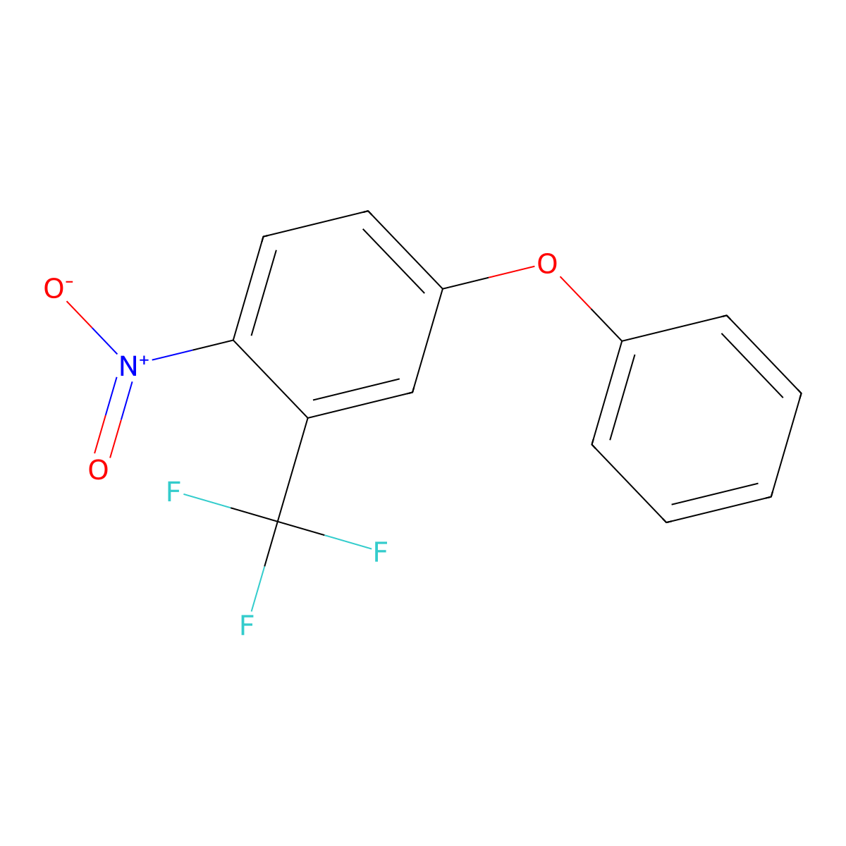 1-Nitro-4-phenoxy-2-(trifluoromethyl)benzene molecular structure, CAS 553666-42-5