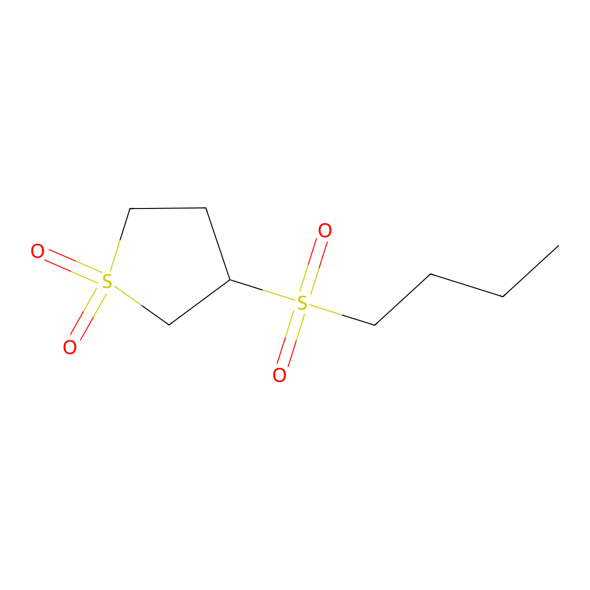 3-(Butane-1-sulfonyl)-tetrahydro-thiophene 1,1-dioxide molecular structure, CAS 55367-63-0