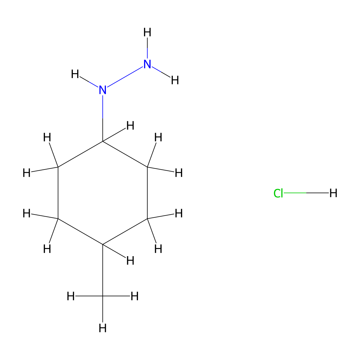 (4-Methylcyclohexyl)hydrazine hydrochloride molecular structure, CAS 553672-34-7