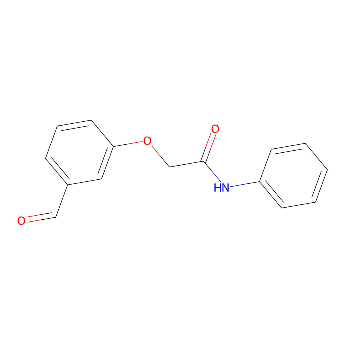 2-(3-formylphenoxy)-N-phenylacetamide molecular structure, CAS 553673-51-1