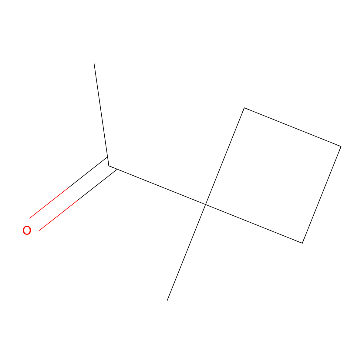 1-(1-Methylcyclobutyl)ethan-1-one molecular structure, CAS 55368-89-3