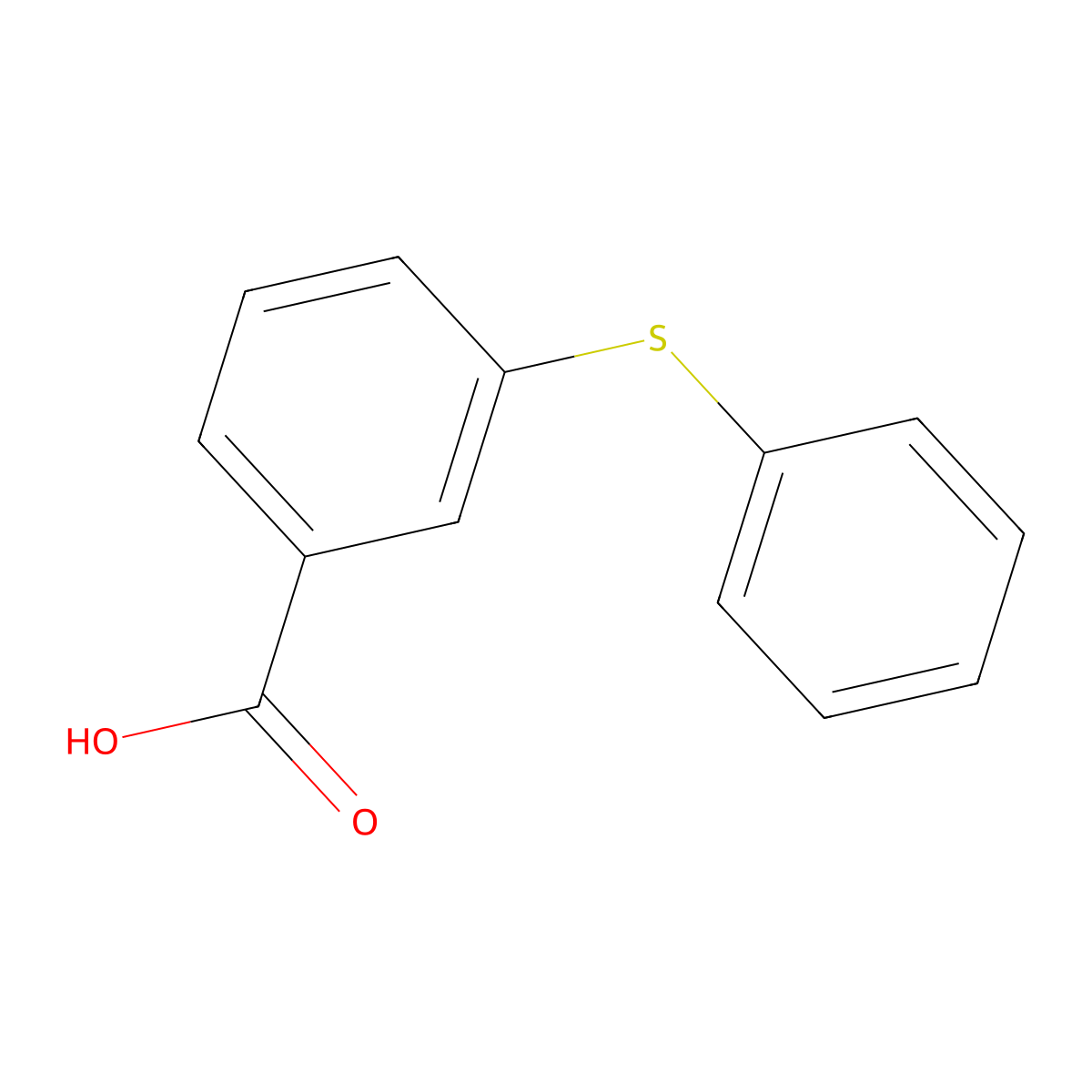 3-(Phenylthio)benzoic acid molecular structure, CAS 5537-72-4