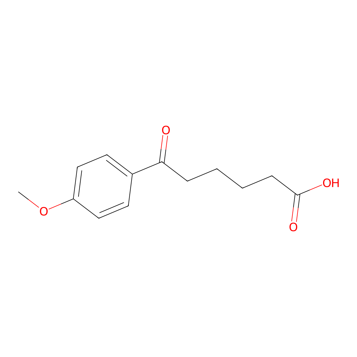 6-(4-Methoxyphenyl)-6-oxohexanoic acid molecular structure, CAS 5537-76-8