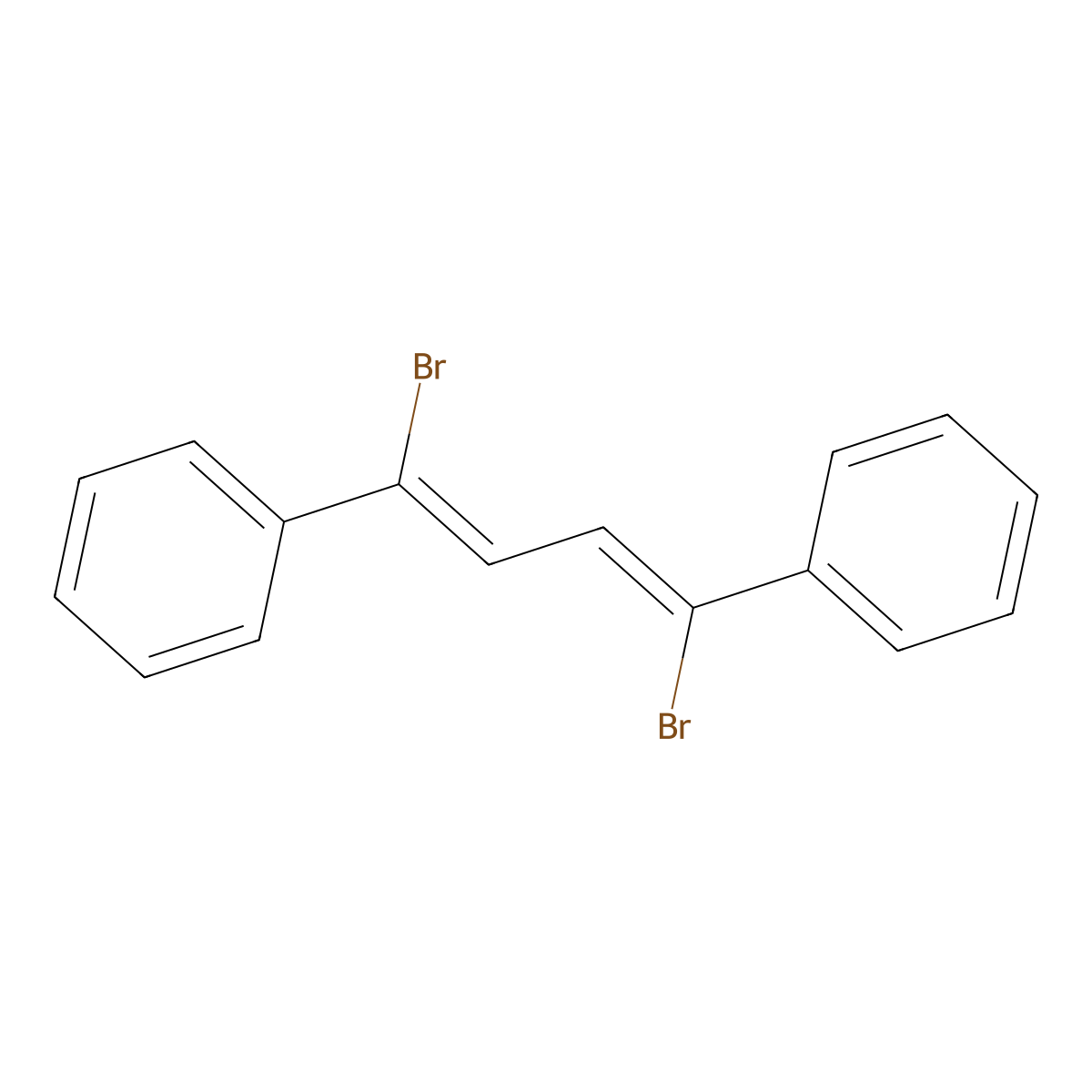 (1Z,3Z)-1,4-Dibromo-1,4-diphenylbuta-1,3-diene molecular structure, CAS 55373-68-7