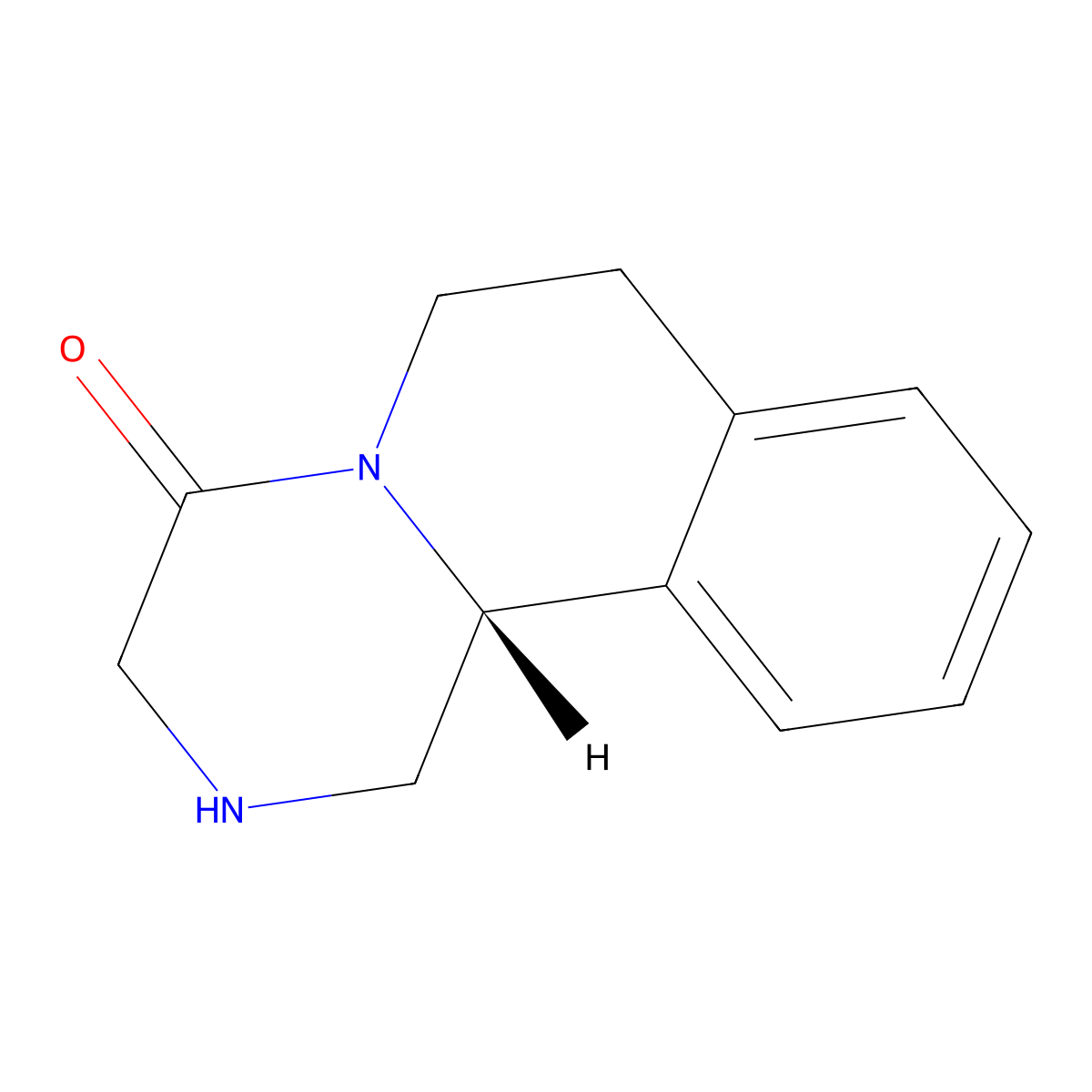 (11bR)-1,2,3,6,7,11b-Hexahydro-4H-pyrazino[2,1-a]isoquinolin-4-one molecular structure, CAS 55375-92-3