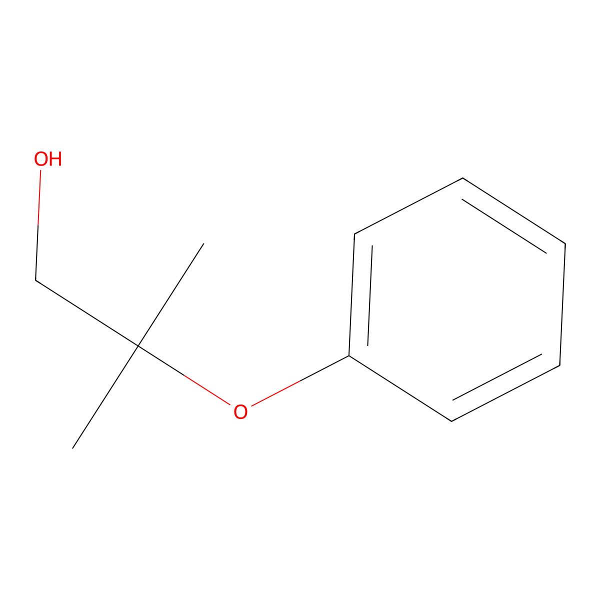 2-Methyl-2-phenoxypropan-1-ol molecular structure, CAS 55376-36-8