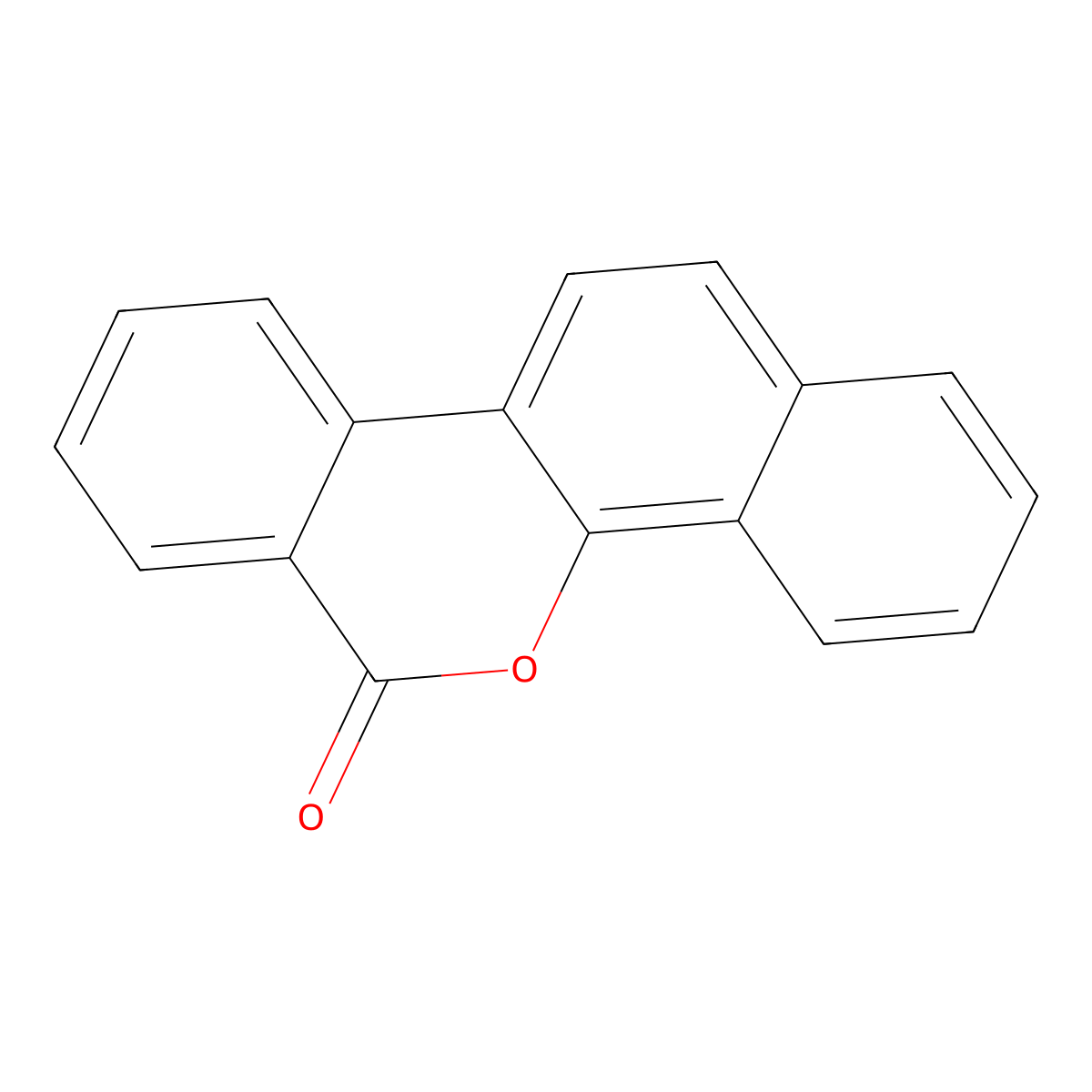 6H-Dibenzo[c,h]chromen-6-one molecular structure, CAS 55377-35-0