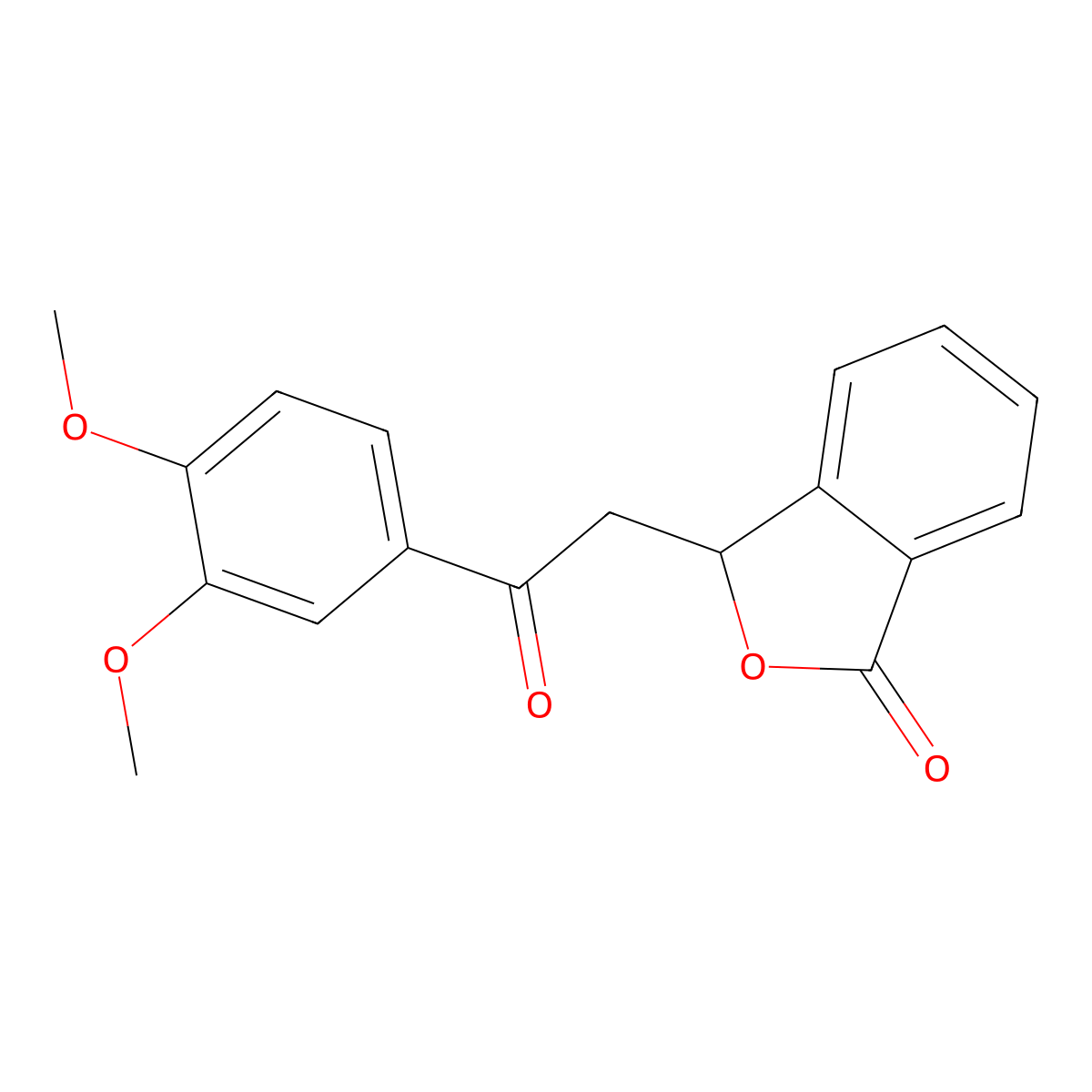 3-[2-(3,4-dimethoxyphenyl)-2-oxoethyl]-2-benzofuran-1(3H)-one molecular structure, CAS 55377-46-3