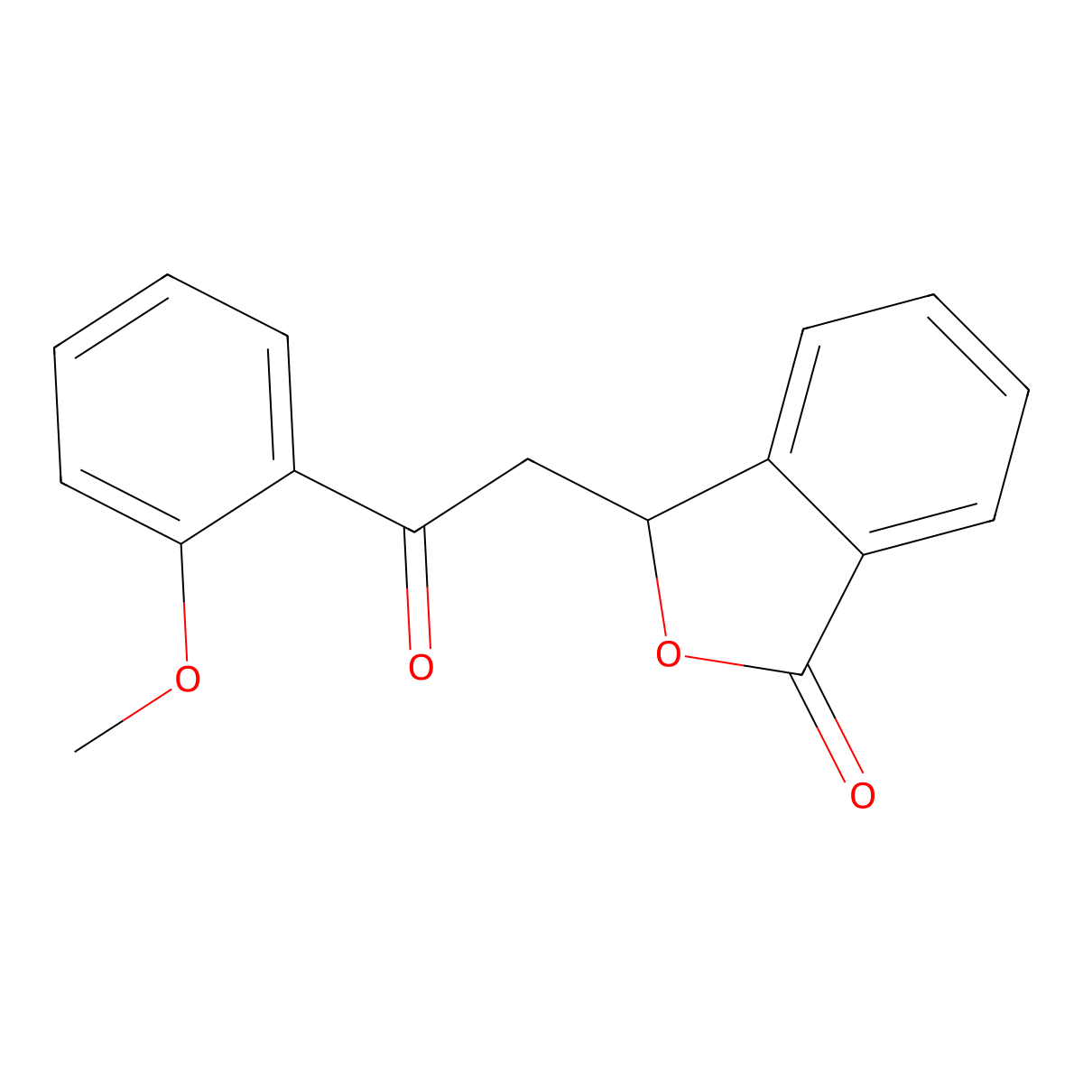 3-[2-(2-methoxyphenyl)-2-oxoethyl]-2-benzofuran-1(3H)-one molecular structure, CAS 55377-56-5