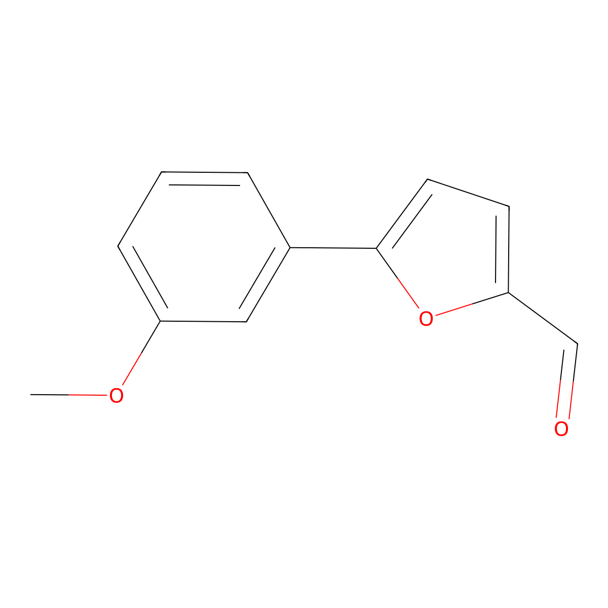 5-(3-Methoxyphenyl)furan-2-carbaldehyde molecular structure, CAS 55377-84-9