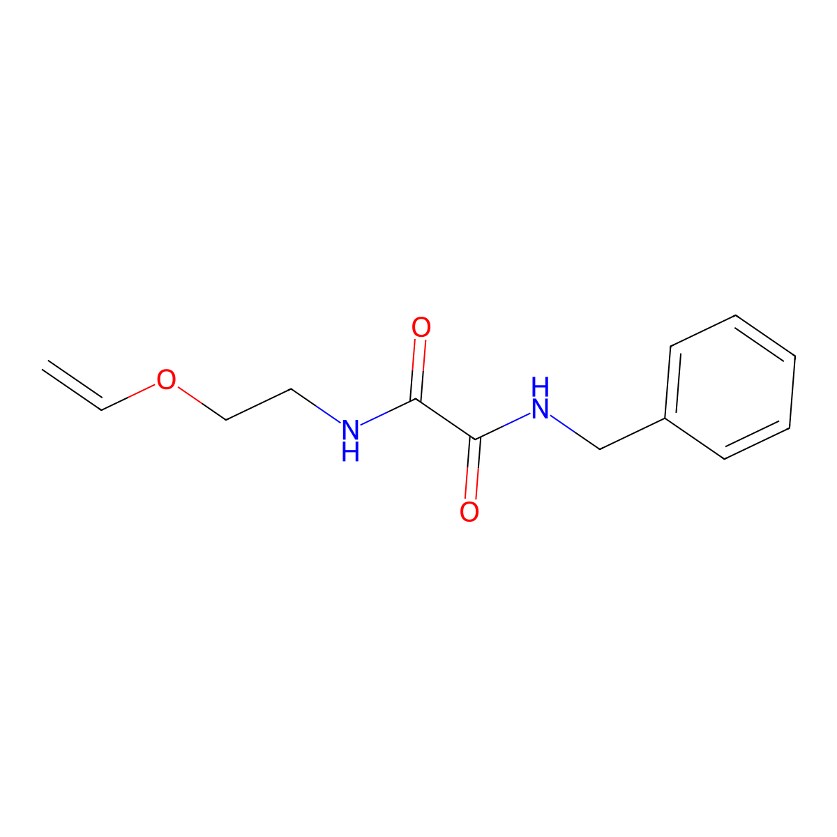 N'-benzyl-N-(2-ethenoxyethyl)oxamide molecular structure, CAS 5538-48-7