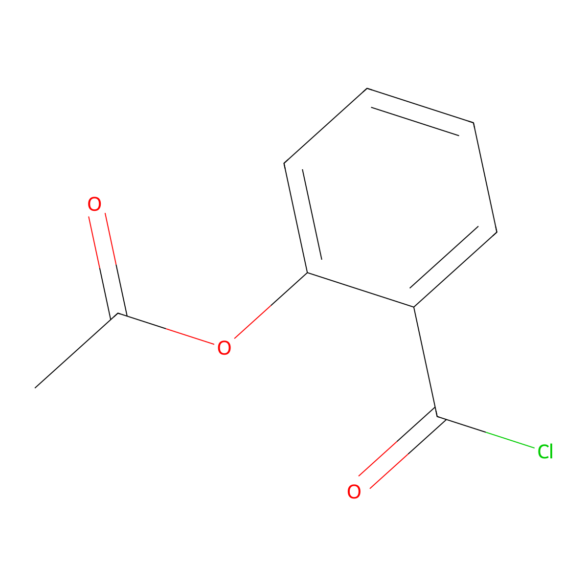 2-Acetoxybenzoyl chloride molecular structure, CAS 5538-51-2