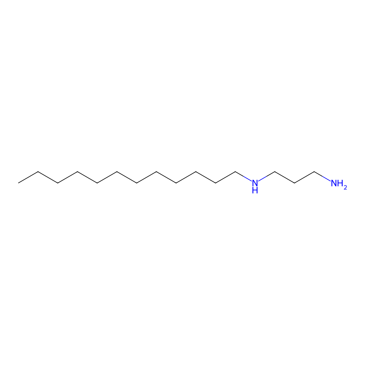 Lauraminopropylamine molecular structure, CAS 5538-95-4