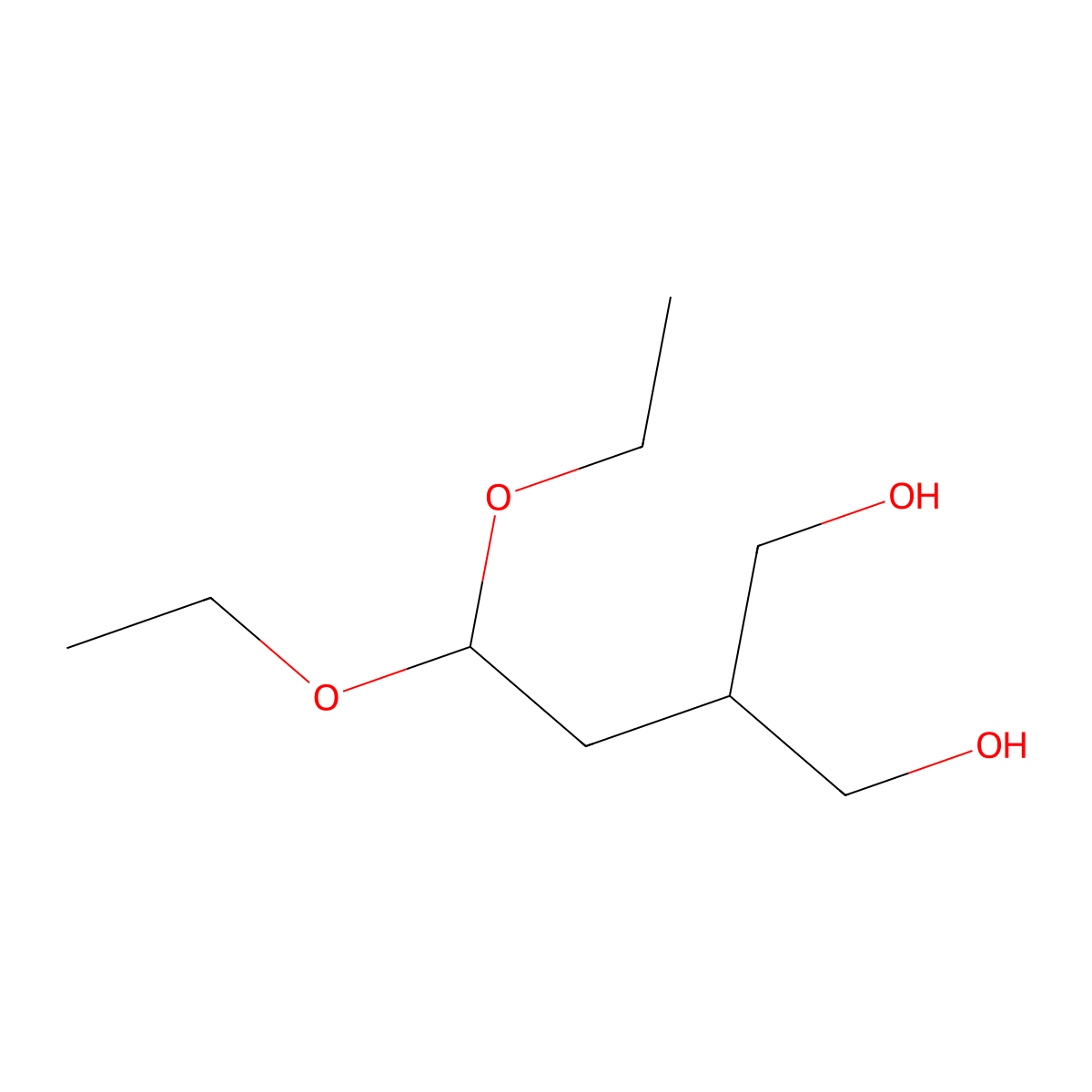 2-(2,2-Diethoxyethyl)-1,3-propanediol molecular structure, CAS 55387-85-4