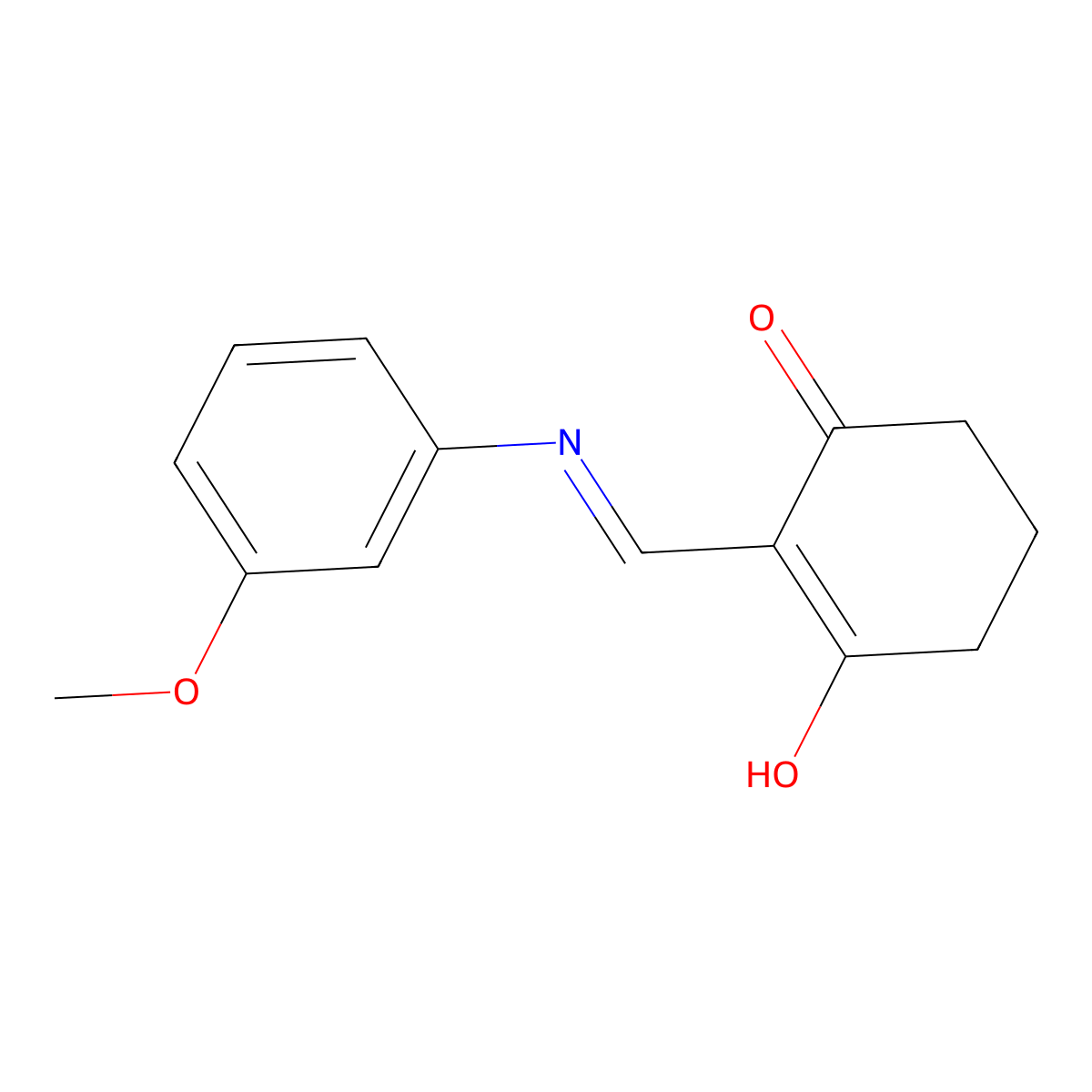 2-[(3-Methoxyanilino)methylene]-1,3-cyclohexanedione molecular structure, CAS 55388-67-5