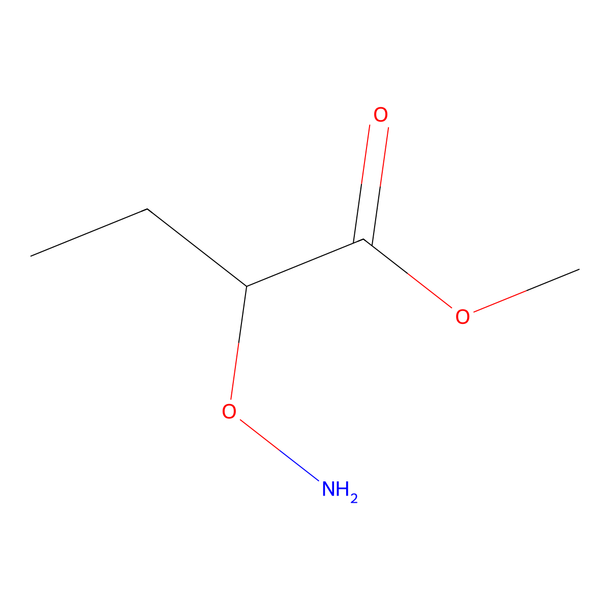 Methyl 2-(aminooxy)butanoate molecular structure, CAS 55388-94-8