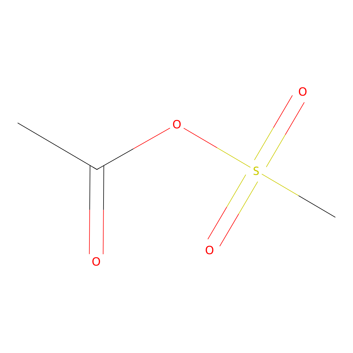 Methylsulfonyl acetate molecular structure, CAS 5539-53-7