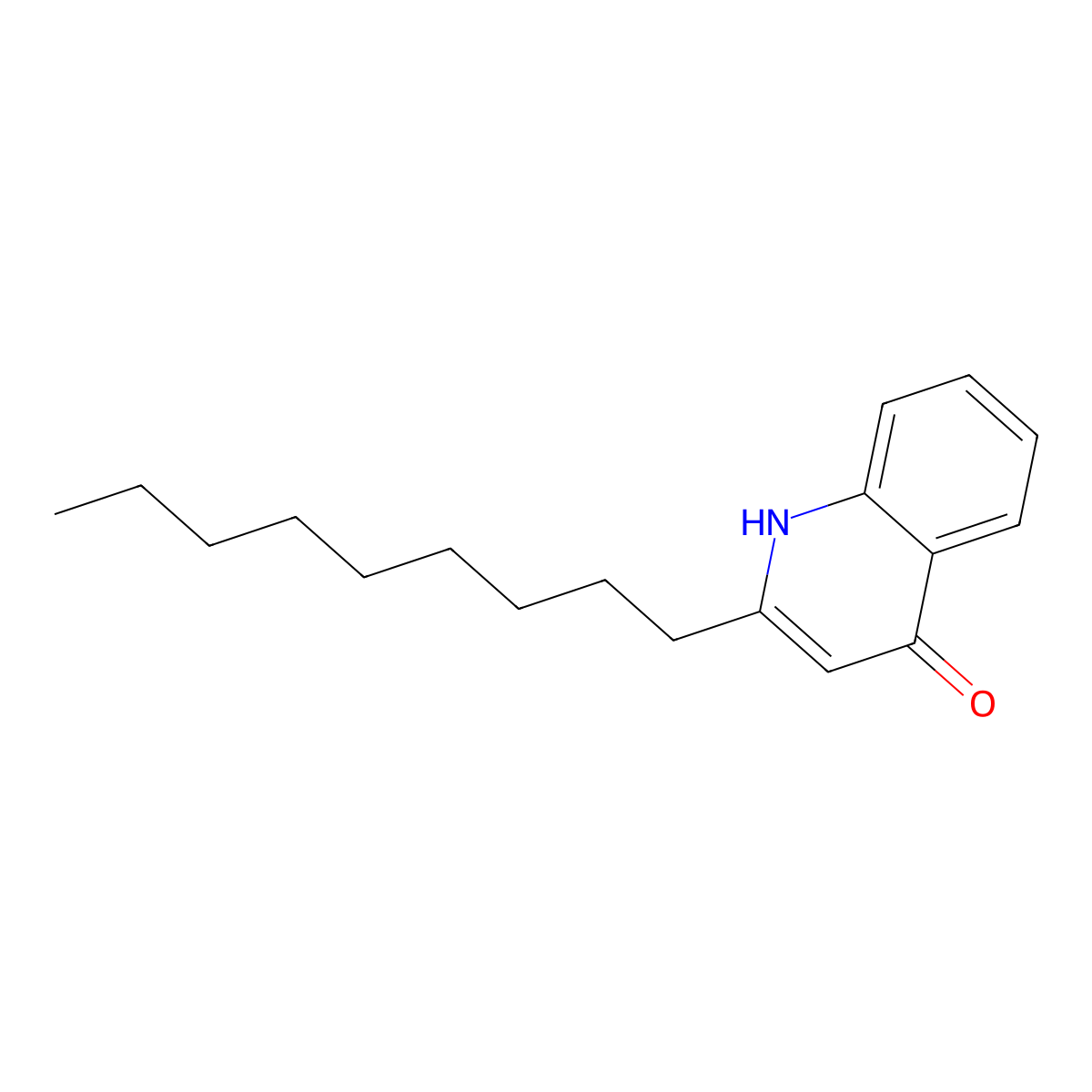 2-N-Nonyl-4-Quinolone molecular structure, CAS 55396-45-7