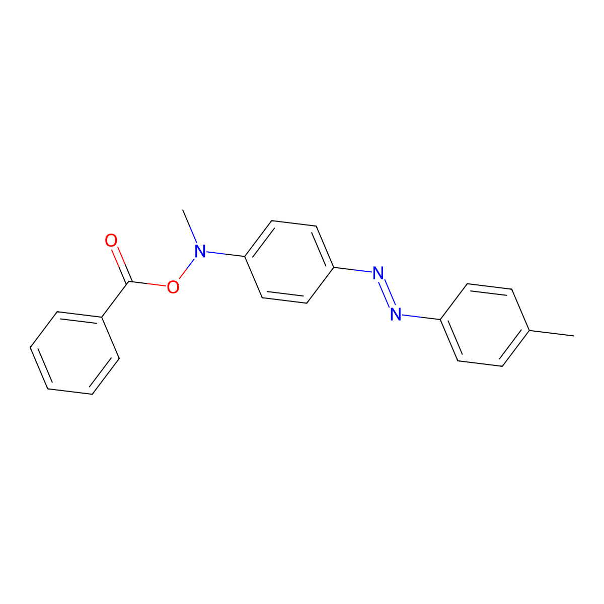 N-Benzoyloxy-4'-methyl-N-methyl-4-aminoazobenzene molecular structure, CAS 55398-25-9