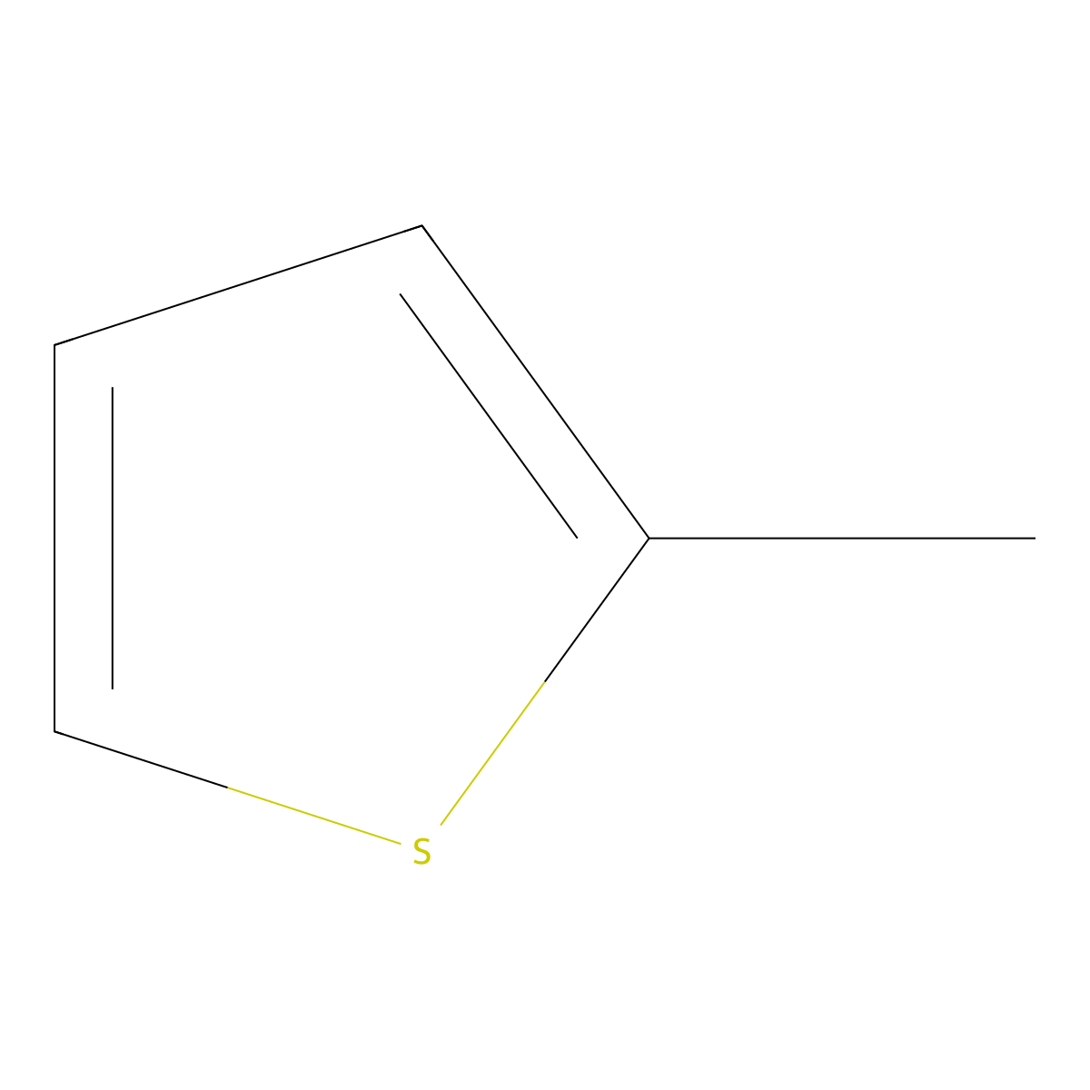 2-Methylthiophene molecular structure, CAS 554-14-3