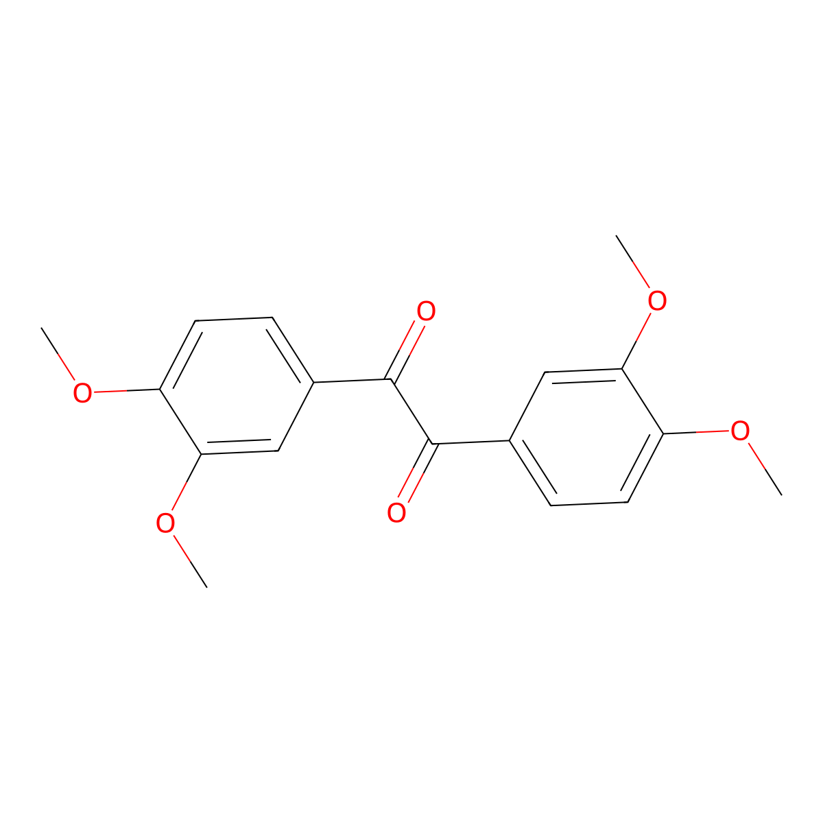 Veratril molecular structure, CAS 554-34-7