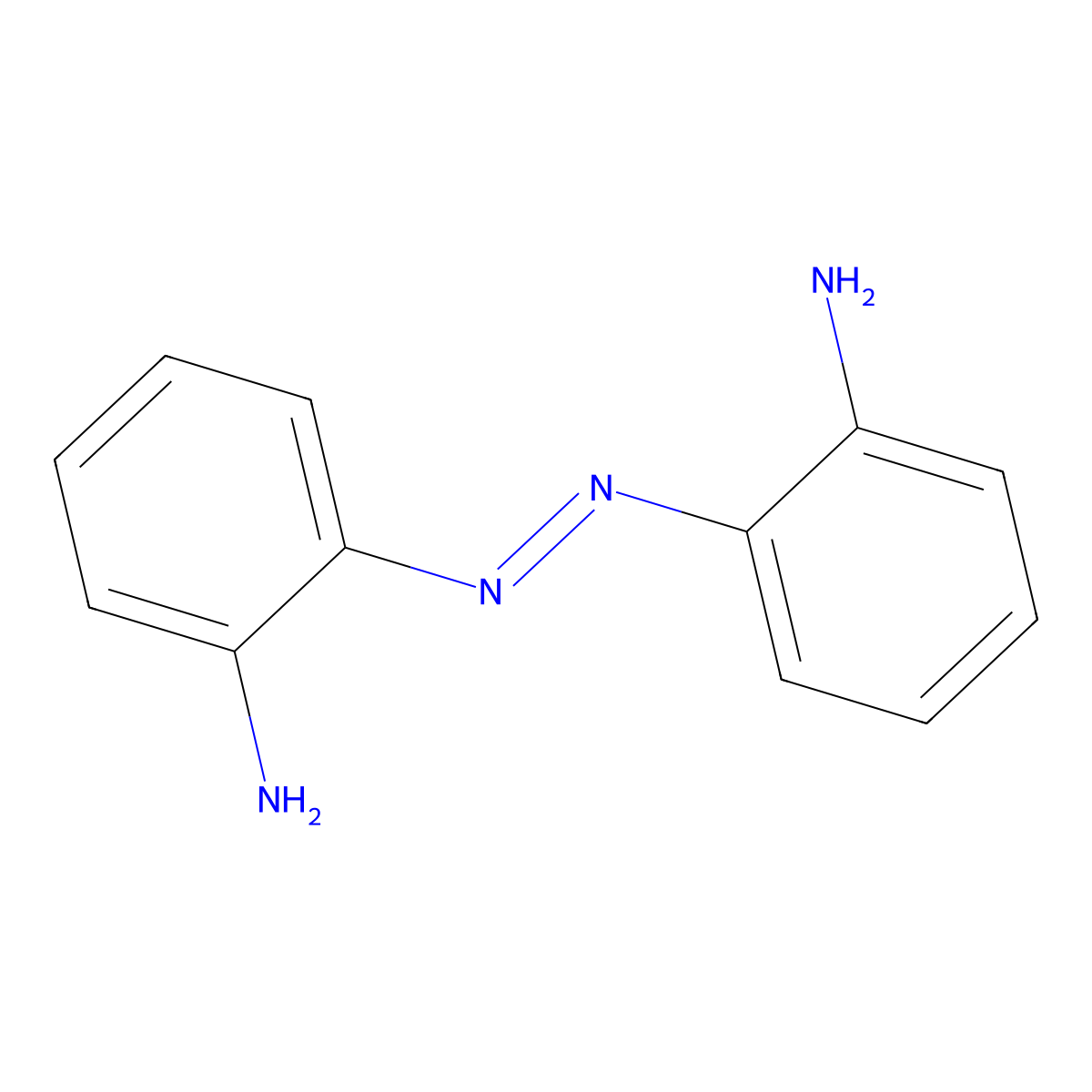 Benzenamine, 2,2'-azobis- molecular structure, CAS 554-55-2