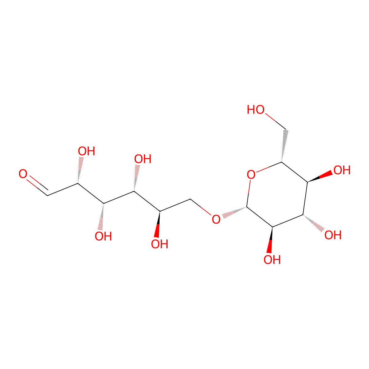 Gentiobiose molecular structure, CAS 554-91-6