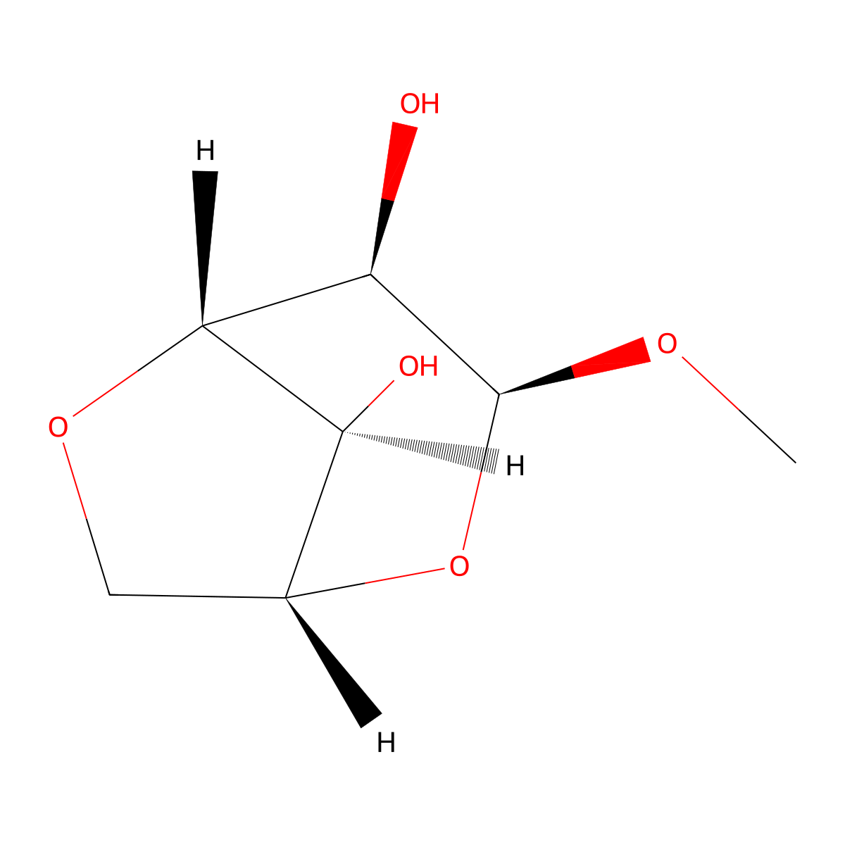 Methyl 3,6-anhydro-alpha-d-galactopyranoside molecular structure, CAS 5540-31-8