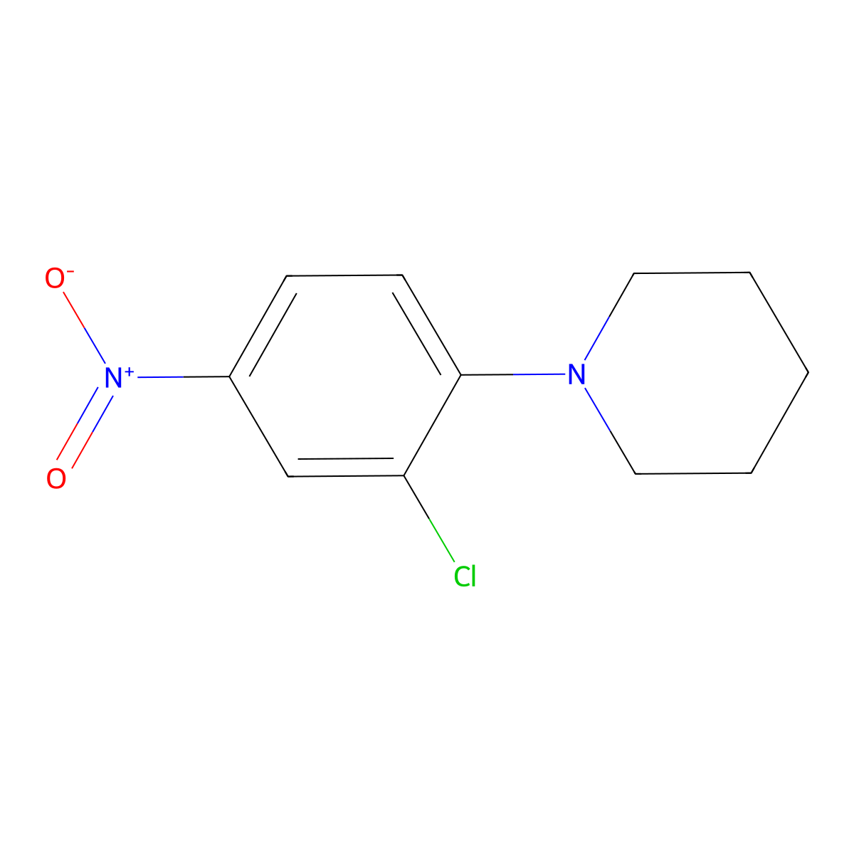 1-(2-Chloro-4-nitrophenyl)piperidine molecular structure, CAS 55403-25-3