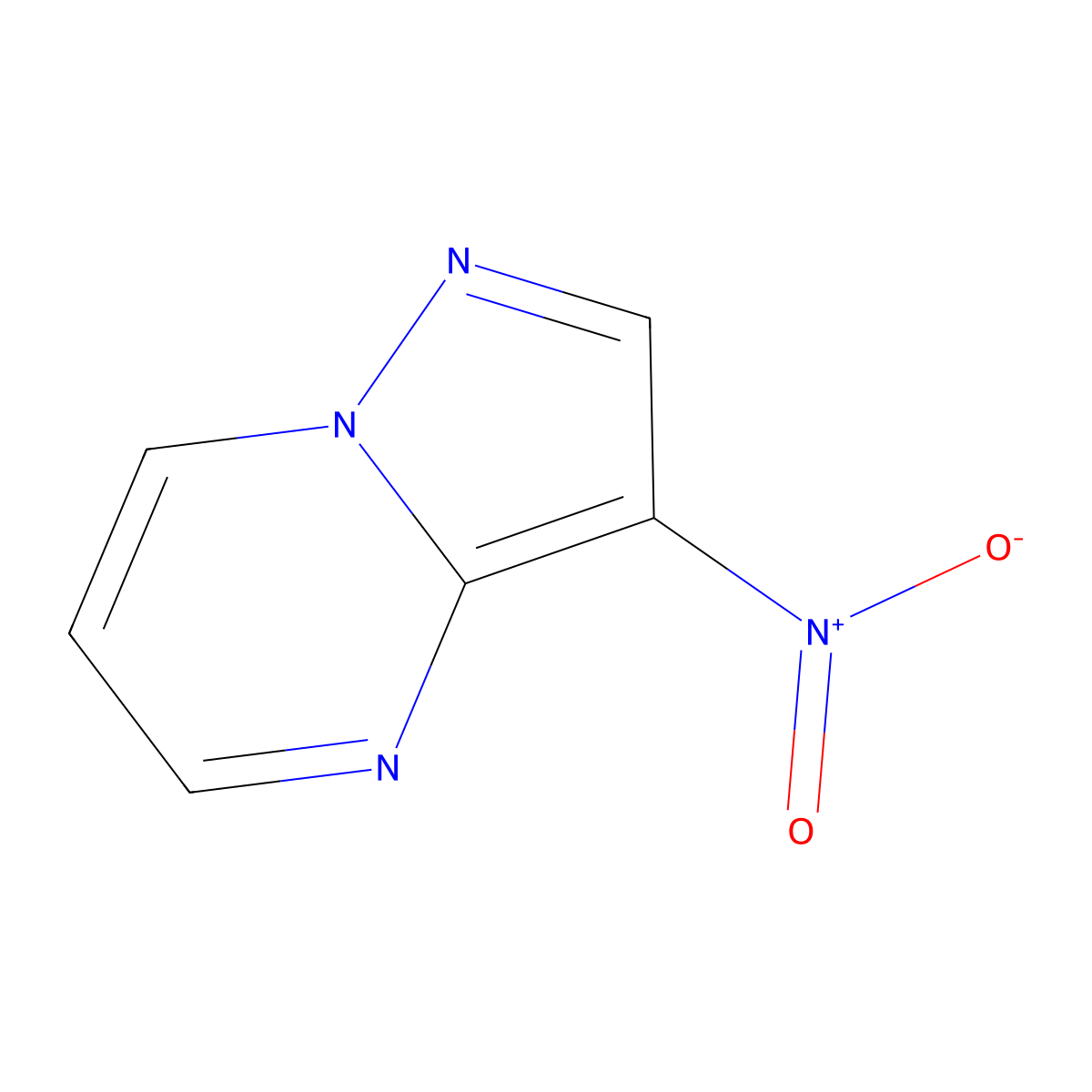 3-Nitropyrazolo[1,5-a]pyrimidine molecular structure, CAS 55405-64-6