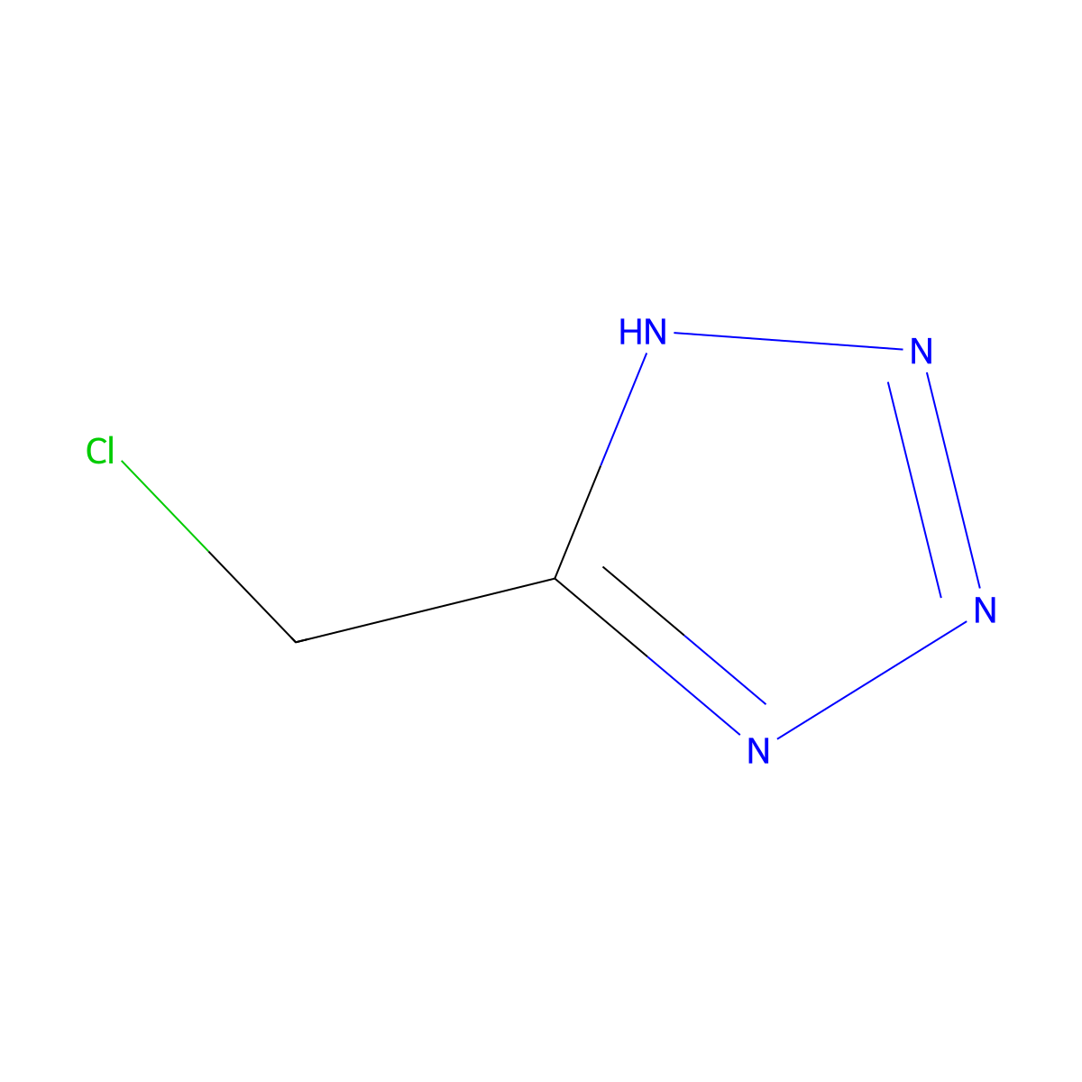 5-Chloromethyl-1H-Tetrazole molecular structure, CAS 55408-11-2
