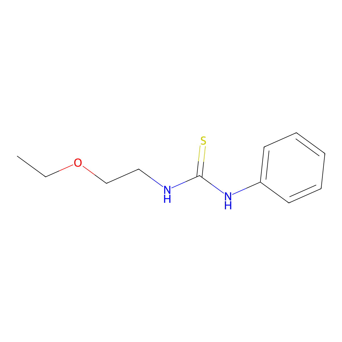 1-(2-Ethoxyethyl)-3-phenylthiourea molecular structure, CAS 55409-90-0