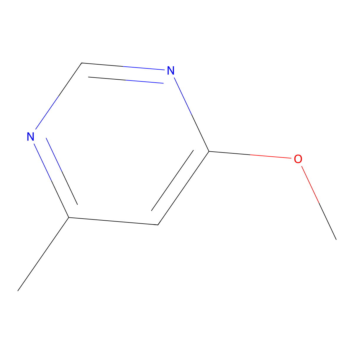 4-Methoxy-6-methylpyrimidine molecular structure, CAS 5541-07-1