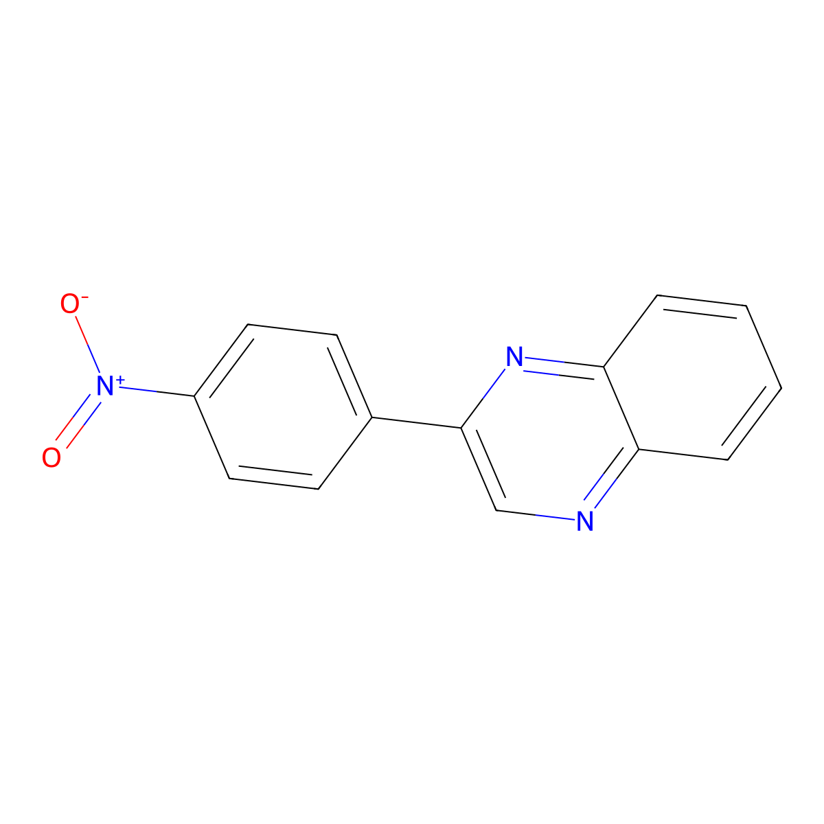 2-(4-Nitrophenyl)quinoxaline molecular structure, CAS 5541-64-0
