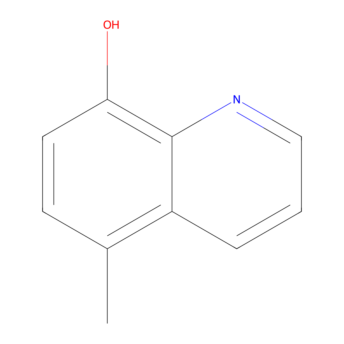 5-Methyl-8-hydroxyquinoline molecular structure, CAS 5541-67-3