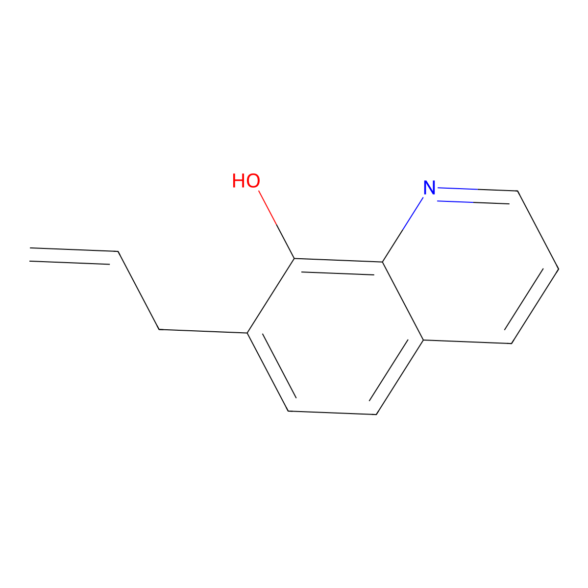 7-Prop-2-enylquinolin-8-ol molecular structure, CAS 5541-69-5