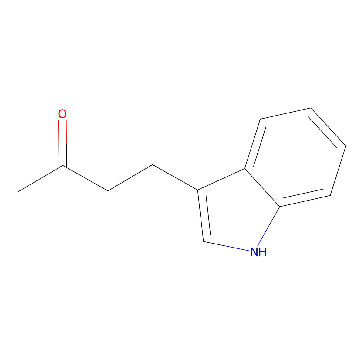 4-(1H-indol-3-yl)butan-2-one molecular structure, CAS 5541-89-9