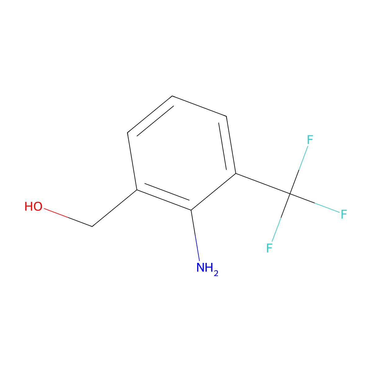 [2-Amino-3-(trifluoromethyl)phenyl]methanol molecular structure, CAS 55414-60-3