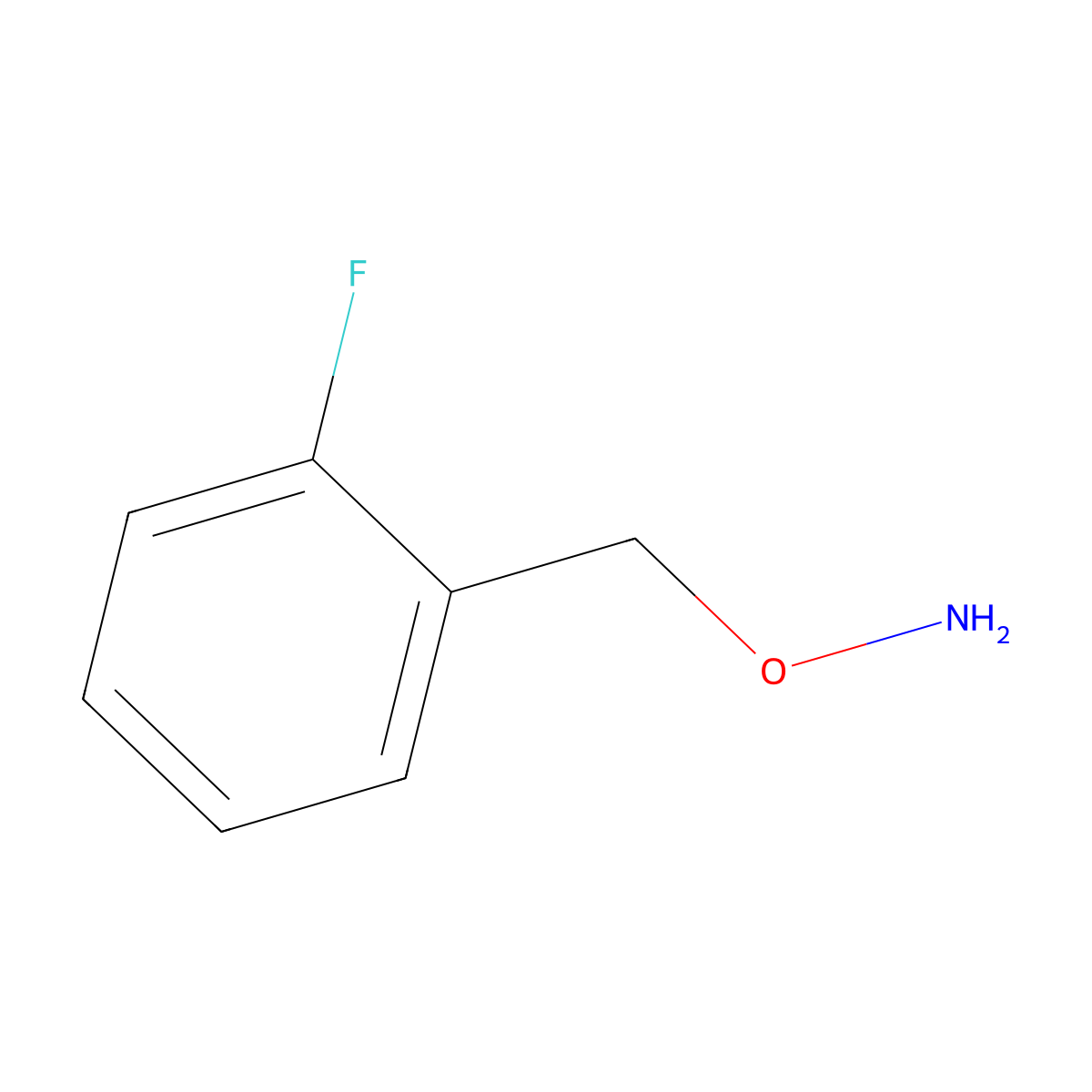 O-(2-Fluorobenzyl)hydroxylamine molecular structure, CAS 55418-27-4