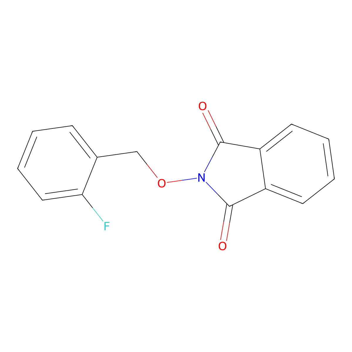 2-[(2-fluorobenzyl)oxy]-1H-isoindole-1,3(2H)-dione molecular structure, CAS 55418-28-5