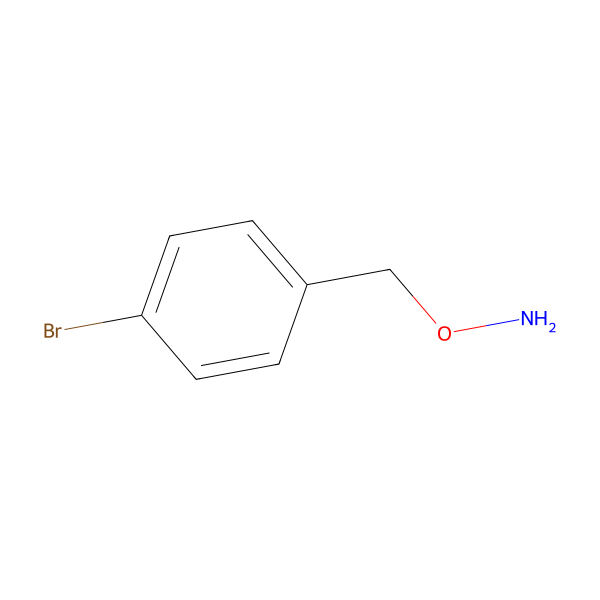 O-[(4-Bromophenyl)methyl]hydroxylamine molecular structure, CAS 55418-32-1