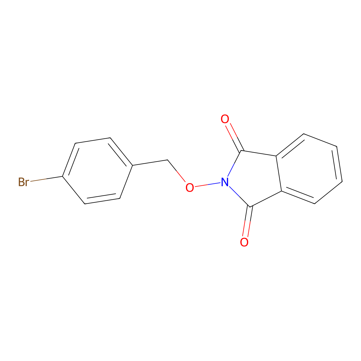 2-[(4-Bromophenyl)methoxy]-1H-isoindole-1,3(2H)-dione molecular structure, CAS 55418-33-2